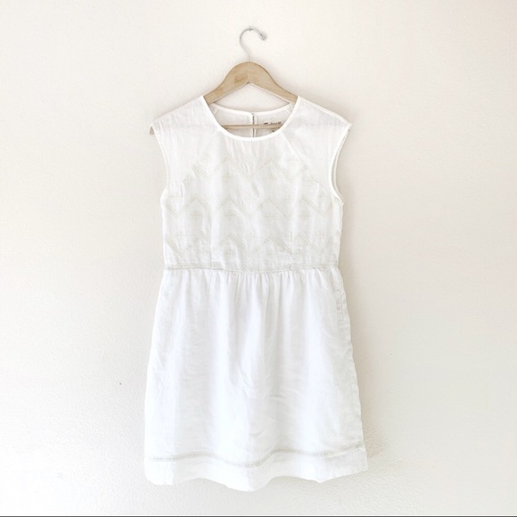 Madewell Linen Sandwave Dress - Picture 7 of 8